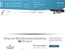 Tablet Screenshot of bentbusinessmarketing.com